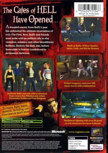 Amazon.com: Buffy the Vampire Slayer: Chaos Bleeds - Xbox : Video